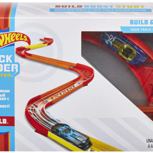 MATTEL HOT WHEELS Track Builder set s autíčkem pro stavitele Zatáčky