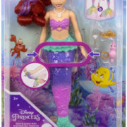 MATTEL Disney Princess panenka Ariel malá mořslá víla mění barvu