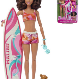 MATTEL BRB Panenka Barbie surfařka herní set s doplňky v krabici
