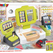 SMOBY Pokladna elektronická s váhou zelenošedá na baterie Světlo Zvuk