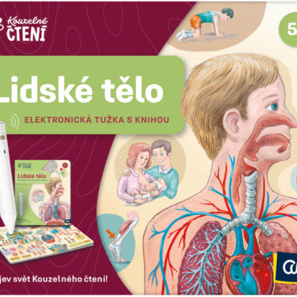 ALBI Kouzelné čtení elektronická tužka + kniha Lidské tělo na baterie Zvuk
