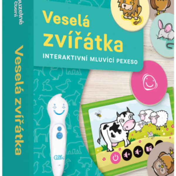ALBI Kouzelné čtení hra Pexeso interaktivní Veselá zvířátka