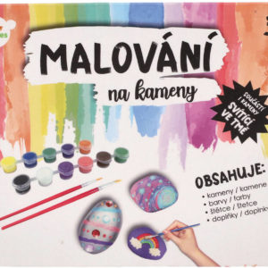 Malování na kameny kreativní sada zdobení kamenů svítí ve tmě v krabici