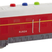 Lokomotiva plastová vlak na setrvačník na baterie Světlo Zvuk 2 barvy v krabici