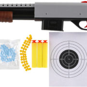 Brokovnice dětská zbraň na pěnové náboje / vodní a gumové kuličky set s náboji