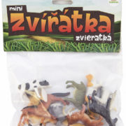 Zvířata domácí farma 4-6cm plastové figurky zvířátka set 12ks v sáčku