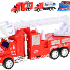 Auto požární vozidlo na setrvačník hasiči / cisterna 3 druhy plast