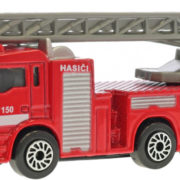 Auto hasiči CZ 2-Play Traffic požární vůz na volný chod kov 2 druhy