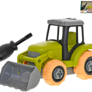 Traktor montážní šroubovací set s nástrojem volný chod plast v krabici