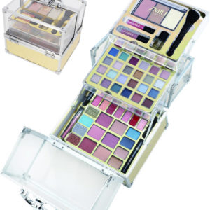 ZMILE COSMETICS Kosmetický kufřík Glam akrylátový zlatý šminky