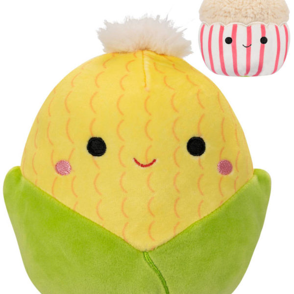 PLYŠ Squishmallows Kukuřice Conrad a popcorn Arnel 2v1 *PLYŠOVÉ HRAČKY*