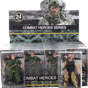 Voják se zbraní 9cm akční postavička Combat Heroes 2 druhy v krabičce