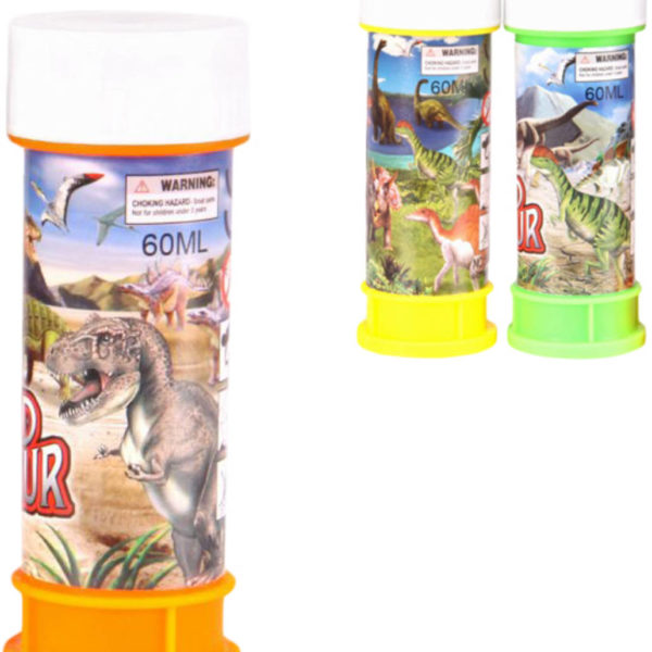 Bublifuk dinosauři 60ml dětský bublifukovač 3 druhy