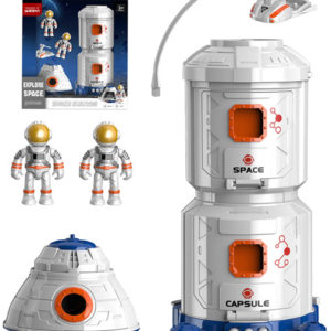 Stanice vesmírná herní set se 2 kosmonauty a doplňky na baterie Světlo