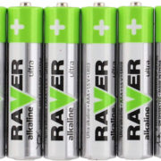 Baterie RAVER LR03/AAA Alkaline Ultra 1,5V set 8ks ve fólii
