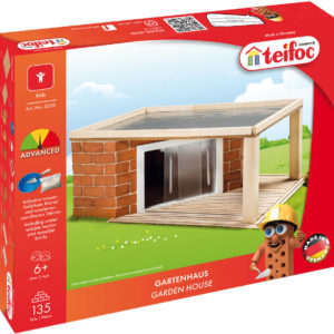 TEIFOC Zahradní domek 135 dílků pálené cihličky s maltou 5220 STAVEBNICE