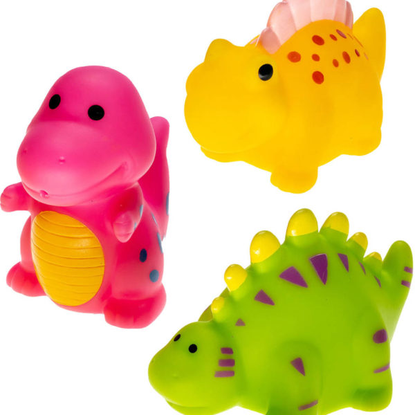 PROFIBABY Baby dinosaurus stříkací set 3ks pro miminko do vany do vody