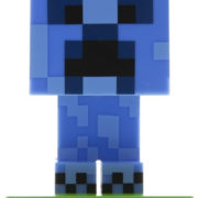 Stolní lampička Minecraft Creeper Icon Light 10cm na baterie modré LED Světlo