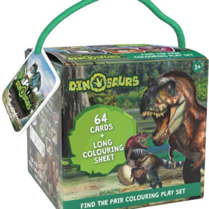 JIRI MODELS Pexeso na cesty Dinosauři + omalovánky v krabičce