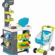 SMOBY Supermarket set pokladna elektronická s vozíkem na baterie Světlo Zvuk