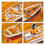 CubicFun Puzzle zaoceánský parník Titanic 3D skládačka 113 dílků v krabici