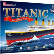 CubicFun Puzzle zaoceánský parník Titanic 3D skládačka 113 dílků v krabici