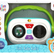 BAM BAM Baby rádio hudební interaktivní na baterie Světlo Zvuk 2 barvy plast