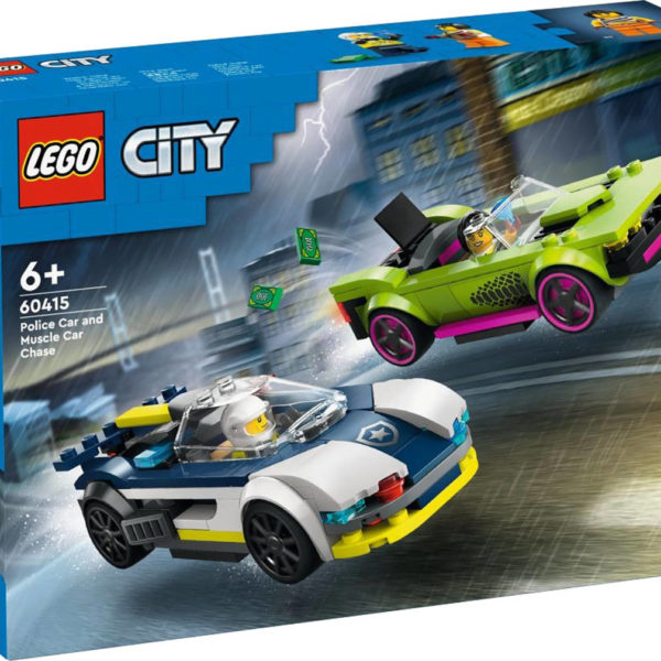 LEGO CITY Honička policejního auta a sporťáku 60415 STAVEBNICE