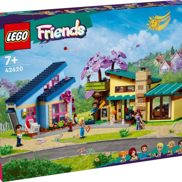 LEGO FRIENDS Rodinné domy Ollyho a Paisley 42620 STAVEBNICE