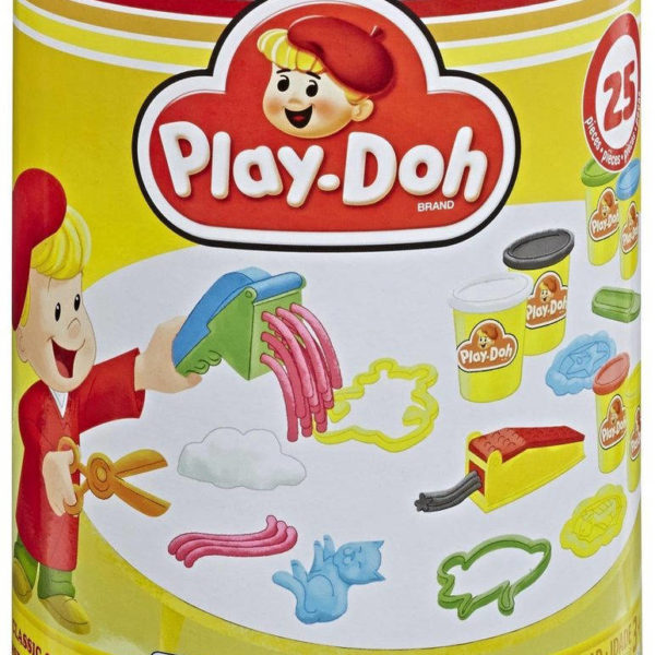 HASBRO PLAY-DOH Kreativní retro set modelína 336g 6 plechovek s nástroji