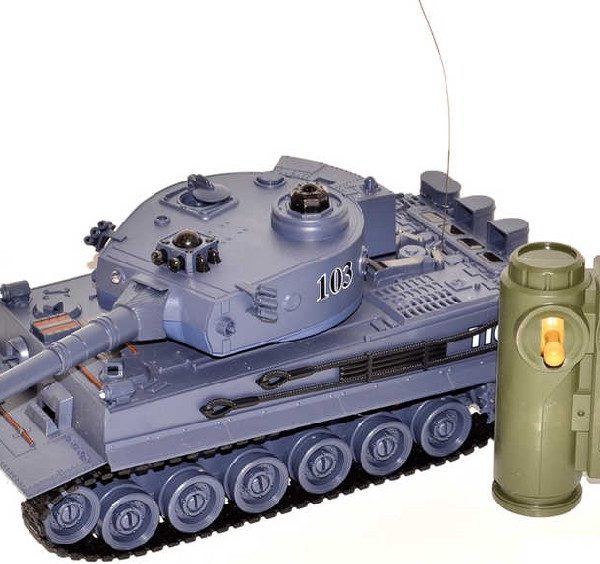 RC Tank s dělem 35cm 40MHz na vysílačku na baterie Světlo Zvuk