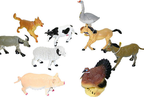 Zvířata domácí (Farma) 14 - 17 cm Figurky zvířátek 9 druhů