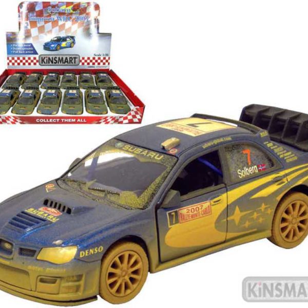 KINSMART Auto model 1:36 SUBARU IMPREZA WRC 2007 kov PB 13cm