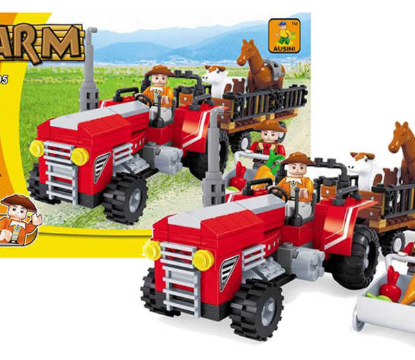 Stavebnice FARMA traktor 215 dílků