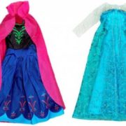 Oblečení pro paneku modré šatičky zimní království 4 druhy v sáčku