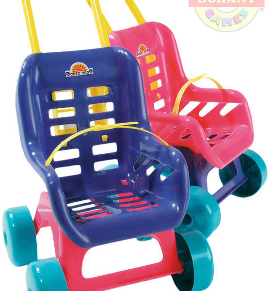 MAD Kočárek sportovní buggy s pásem pro panenku miminko 2 barvy plast