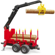 BRUDER 02252 Přepravník na dřevo s nakladačem
