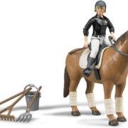 BRUDER 62505 Set jezdecký Set Kůň (koník) s jezdkyní a příslušenstvím
