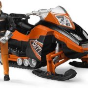 BRUDER 63101 Model 1:16 sněžný skútr 21cm set s řidičem plast