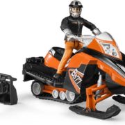 BRUDER 63101 Model 1:16 sněžný skútr 21cm set s řidičem plast