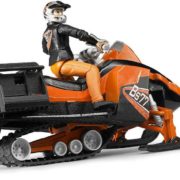 BRUDER 63101 Model 1:16 sněžný skútr 21cm set s řidičem plast