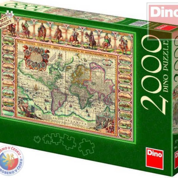 DINO Puzzle 2000 dílků Mapa historická