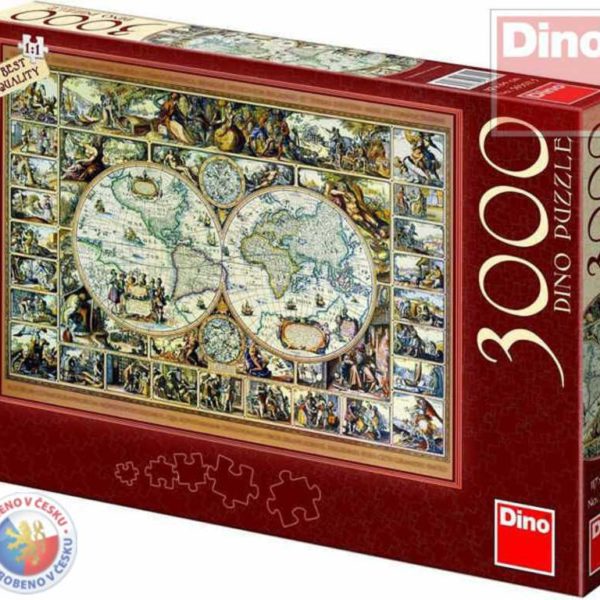 DINO Puzzle 3000 dílků Mapa historická