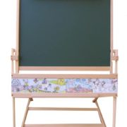 DŘEVO Dětská školní tabule FILIP I. na křídu fix s papírem + stolek