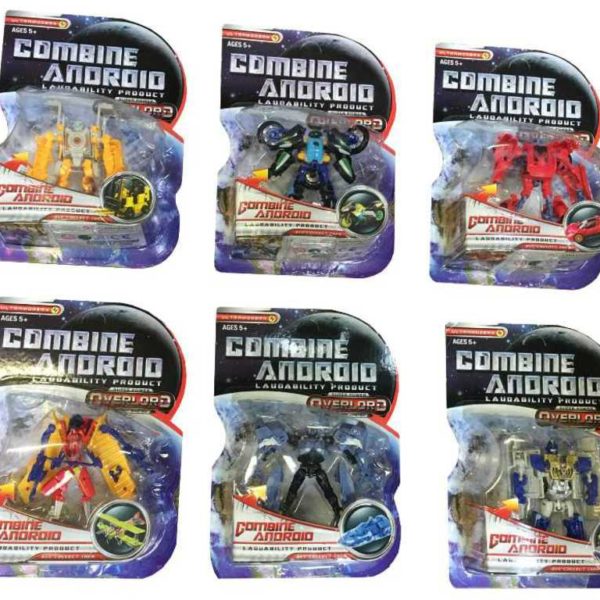 Transrobot android na kartě 6 druhů Transrobot android na kartě 6 druhů