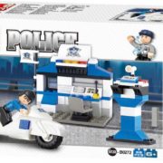 SLUBAN Stavebnice POLICE policejní stanice set 86 dílků + 1 figurka plast