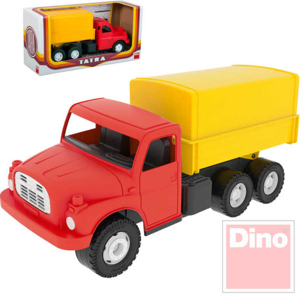 DINO Tatra T148 klasické nákladní auto na písek 30cm červenožlutá valník plachta