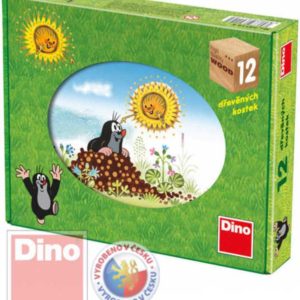DINO Kubus (kostky) 12 ks Krtkův rok * DŘEVĚNÉ HRAČKY *