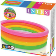 INTEX Bazén dětský nafukovací 168x46cm čtyřbarevný kruh Sunset glow 56441