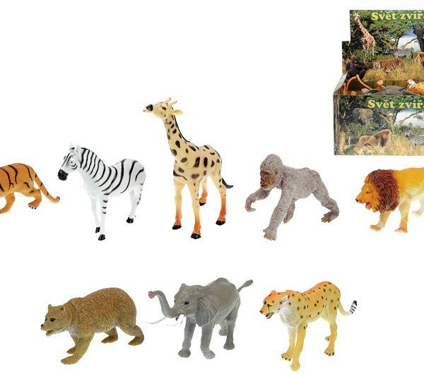Zvířátka safari (divoká) 13-20 cm  8 druhů